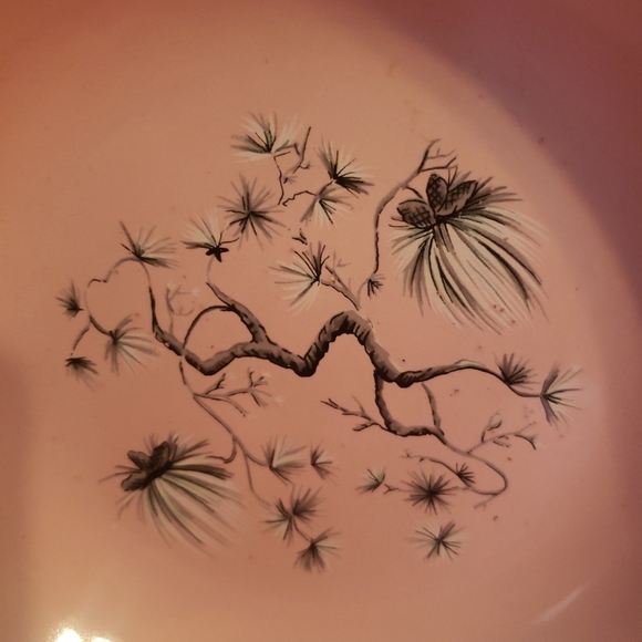 MCM TAYLOR SMITH Dwarf Pine Pink Soup/Salad/Cereal Bowls, set of 3 - Picture 2 of 4